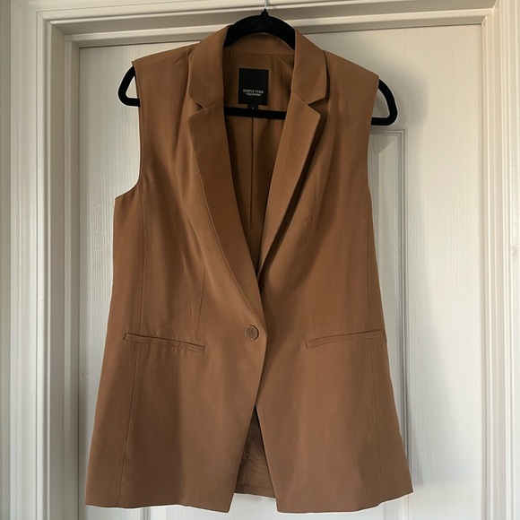 Camel Blazer Vest - Picture 1 of 3